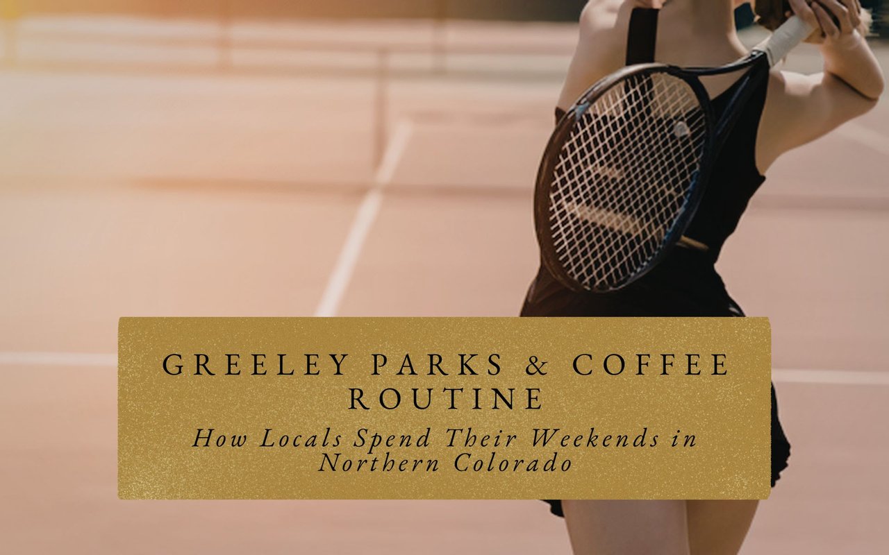 Tennis courts and playground at Eaton Park, Greeley active family weekend spot.