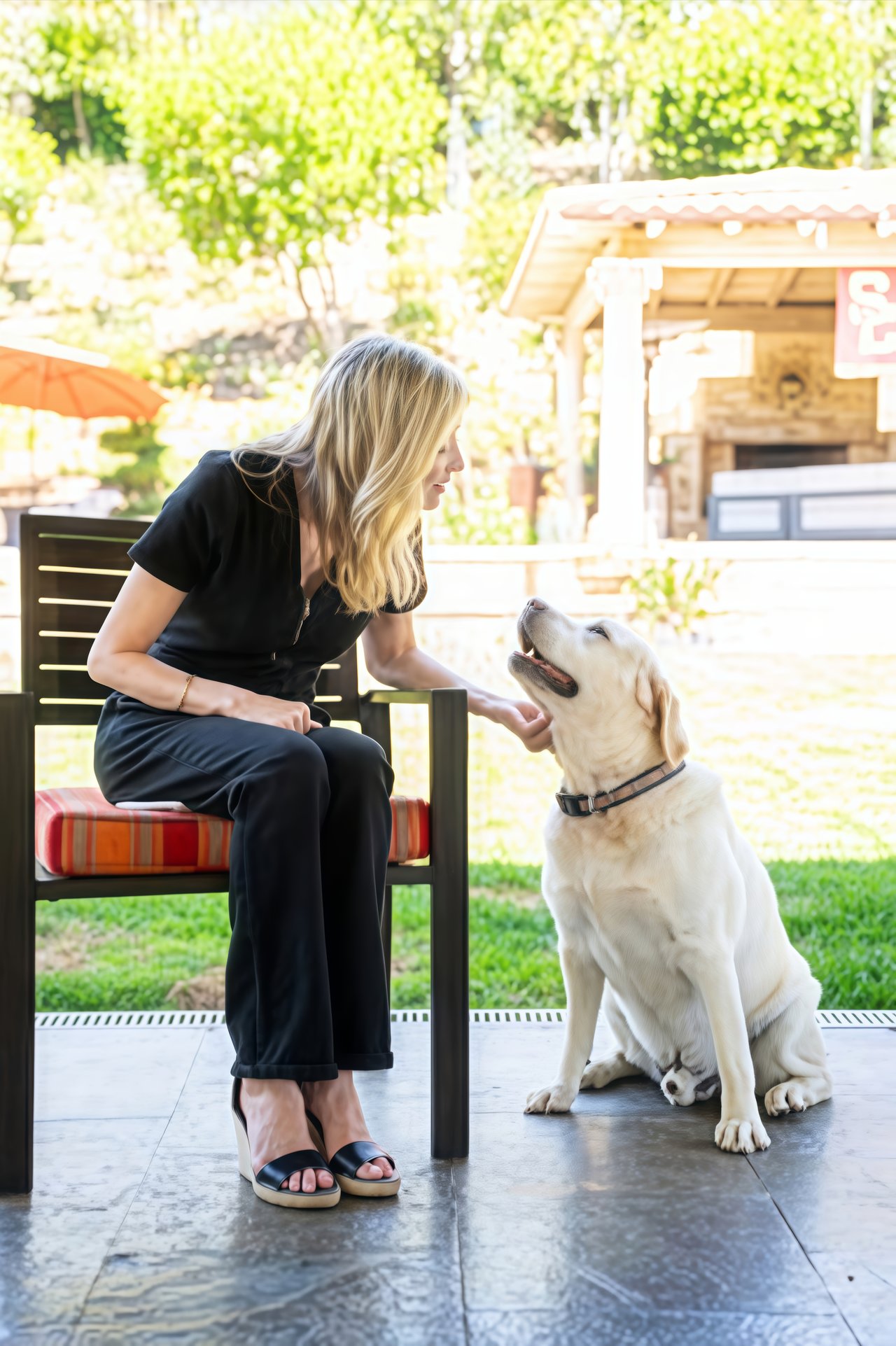 Sarah Anderson in the oaks of Calabasas with her Dog,  cover