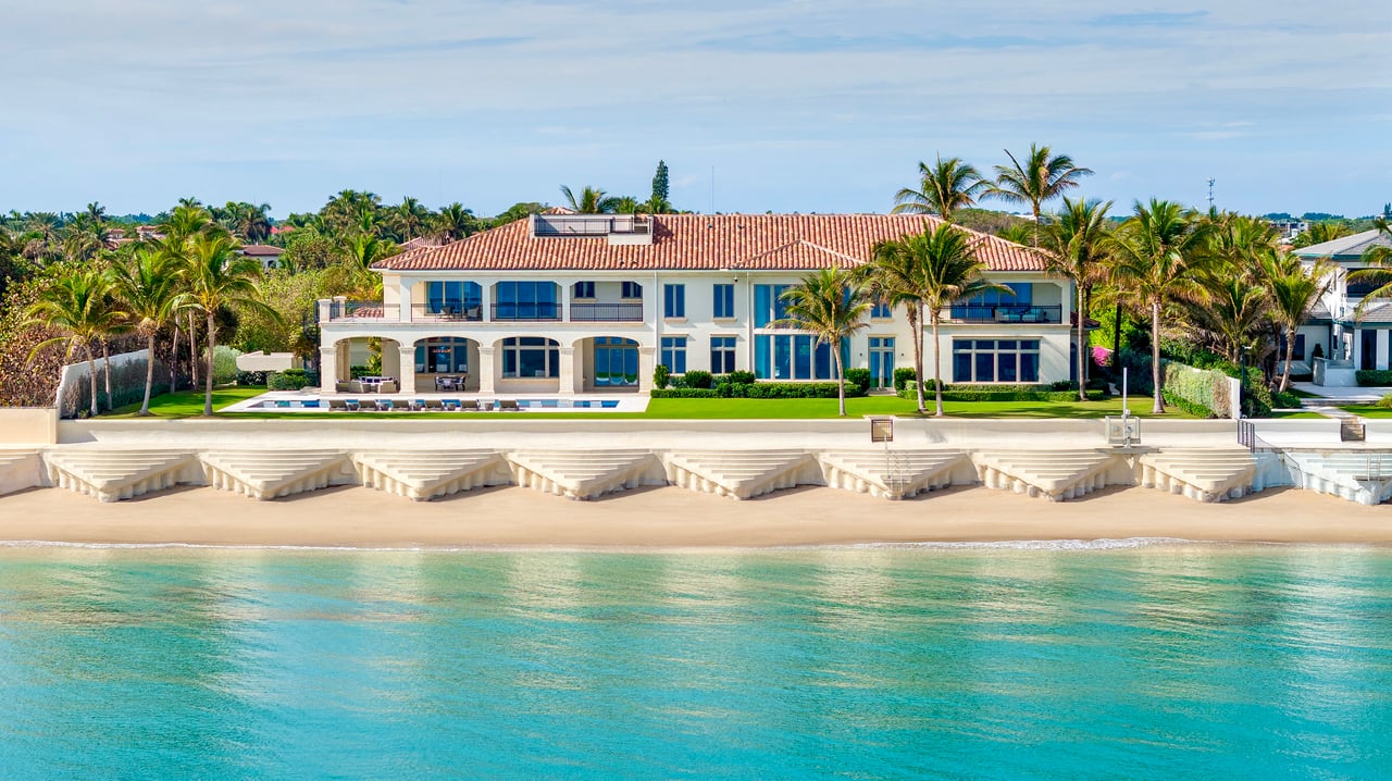 Mediterranean Ocean-To-Lake Estate in Manalapan