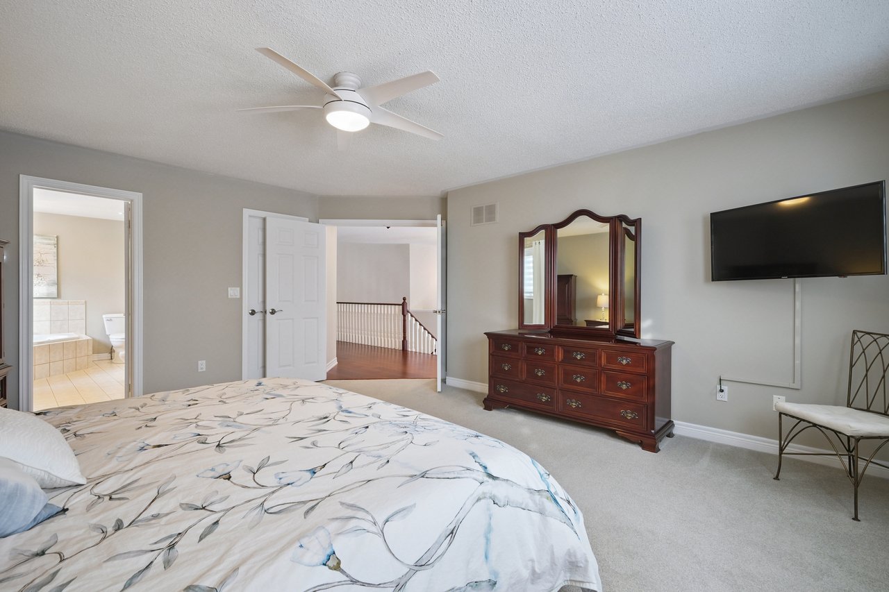 Resort-style yard backing onto lush ravine