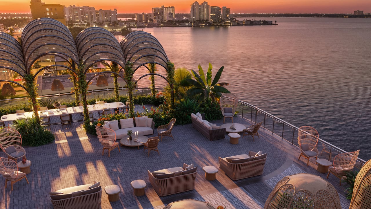 Continuum Club & Residences sunset garden