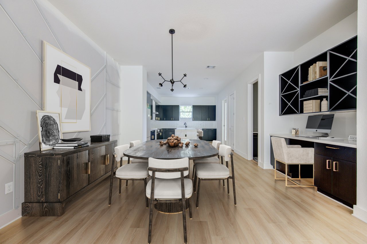 Open-concept living in a creekmont home