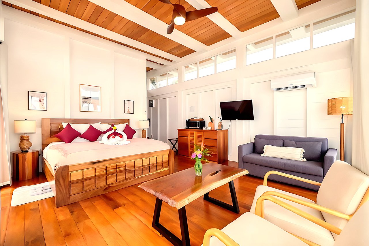 Nature-inspired luxury studio villa with  spacious over-the-water balcony