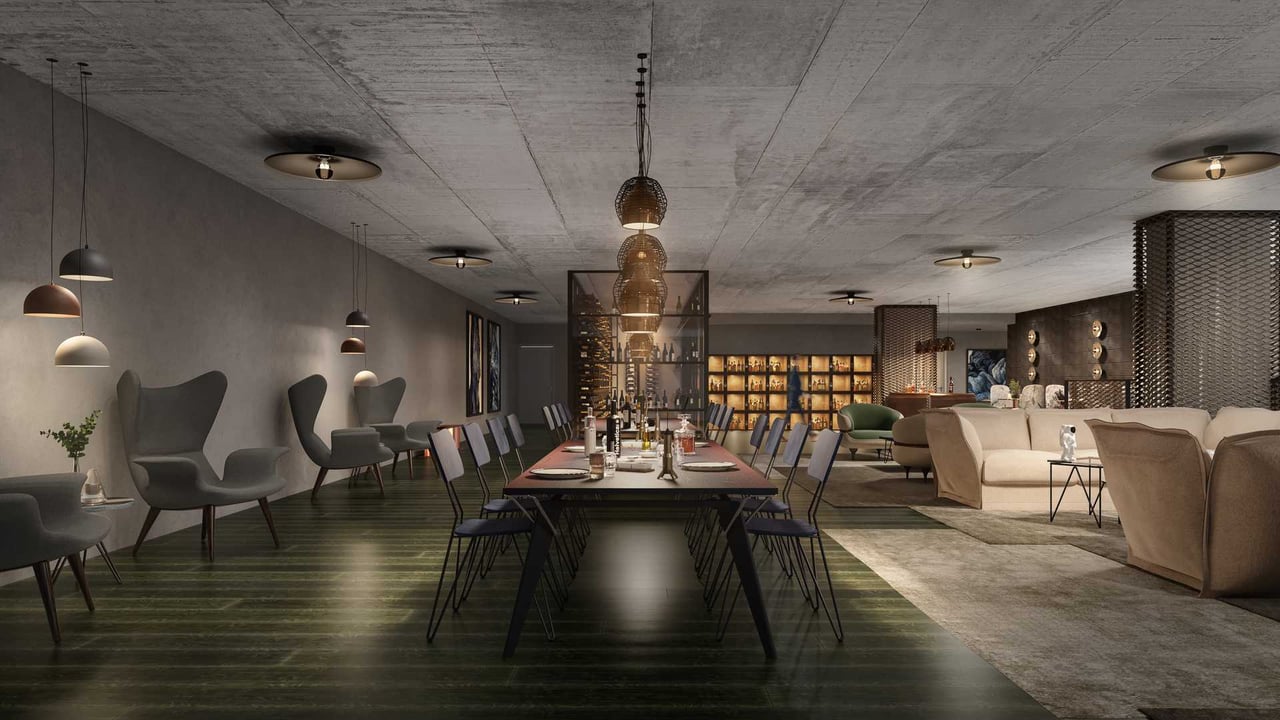Diesel Wynwood wine cellar room 