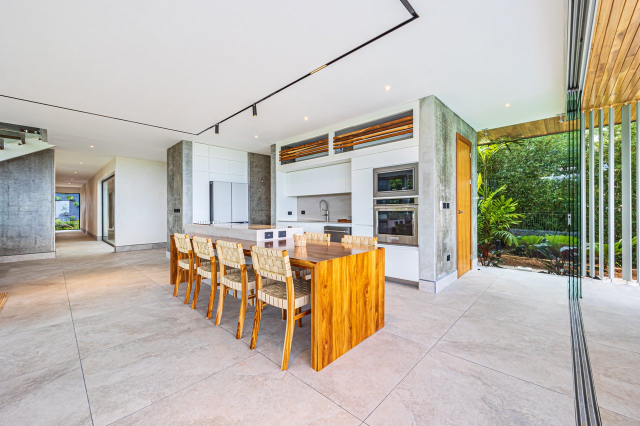 New contemporary tropical villa boasts with a movie theater and views of the iconic whale’s tail