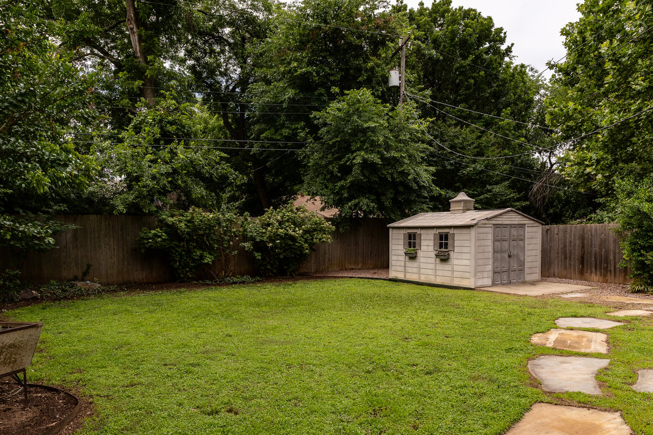 Backyard of Brookhaven Home listed by Jennifer Kragh Group