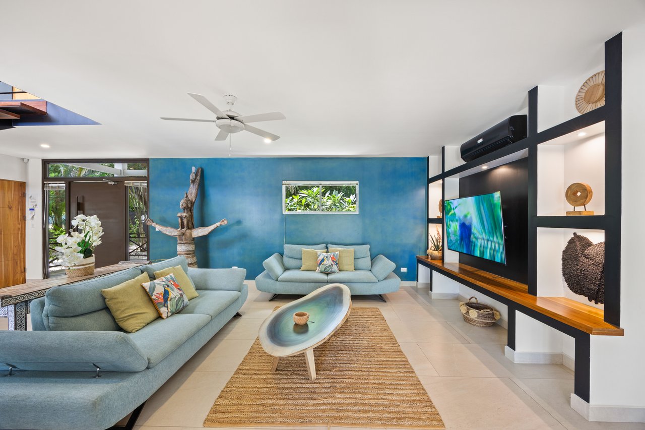 Casa Karibe | Vibrant 5-Bedroom Caribbean-Inspired Villa with Pool in Gated Tamarindo Community