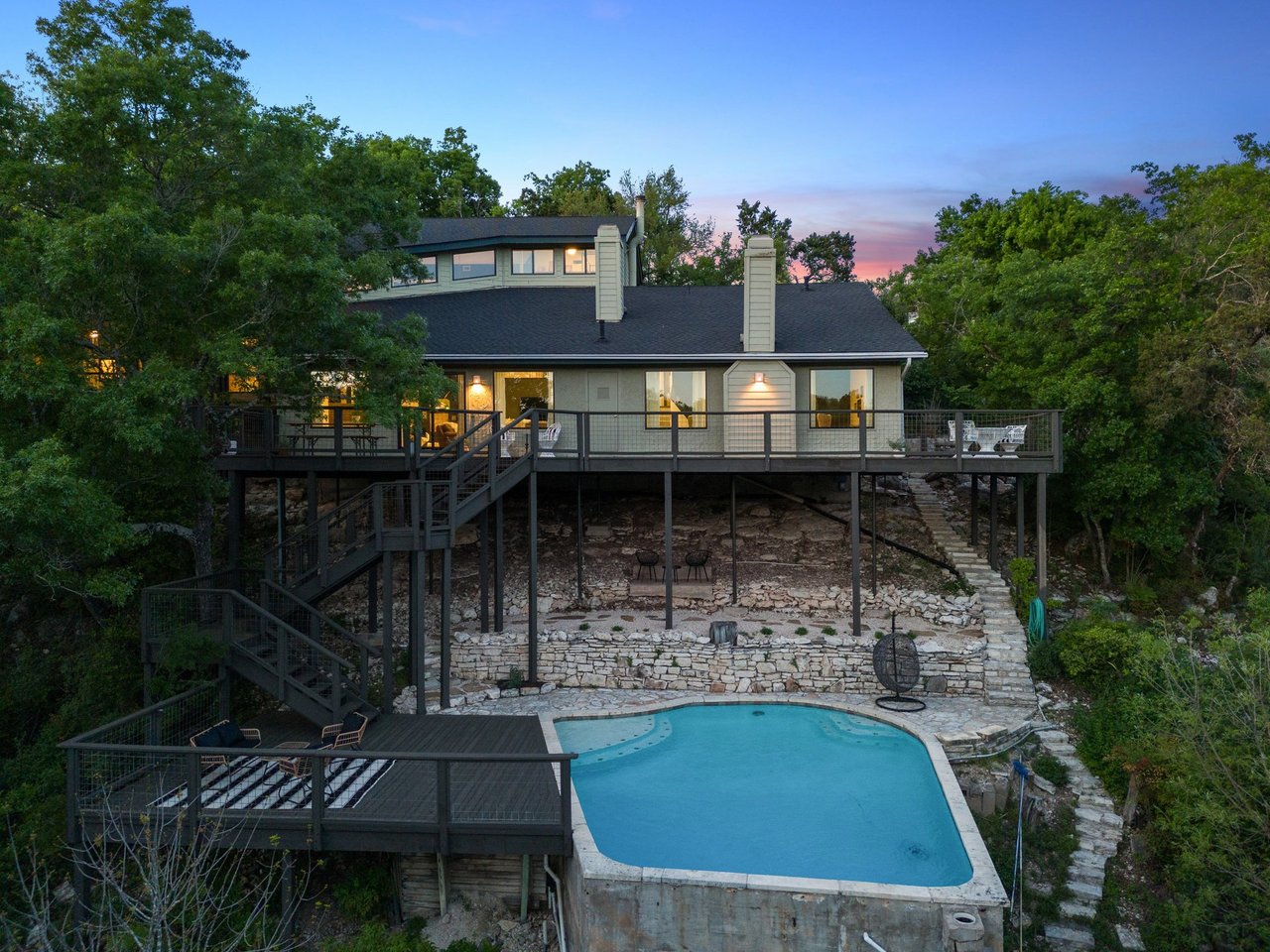 SOLD by Northwest Hills #1 Team: 7602 Rim Cove - Luxury Estate on Nearly an Acre