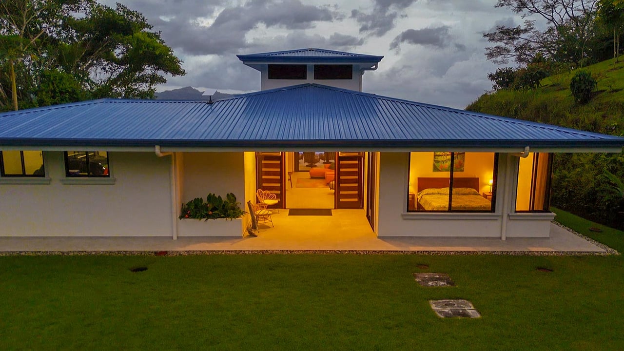 Private 2-Bed Hacienda with Ocean & Mountain Views, Pool & Development Potential in Ojochal