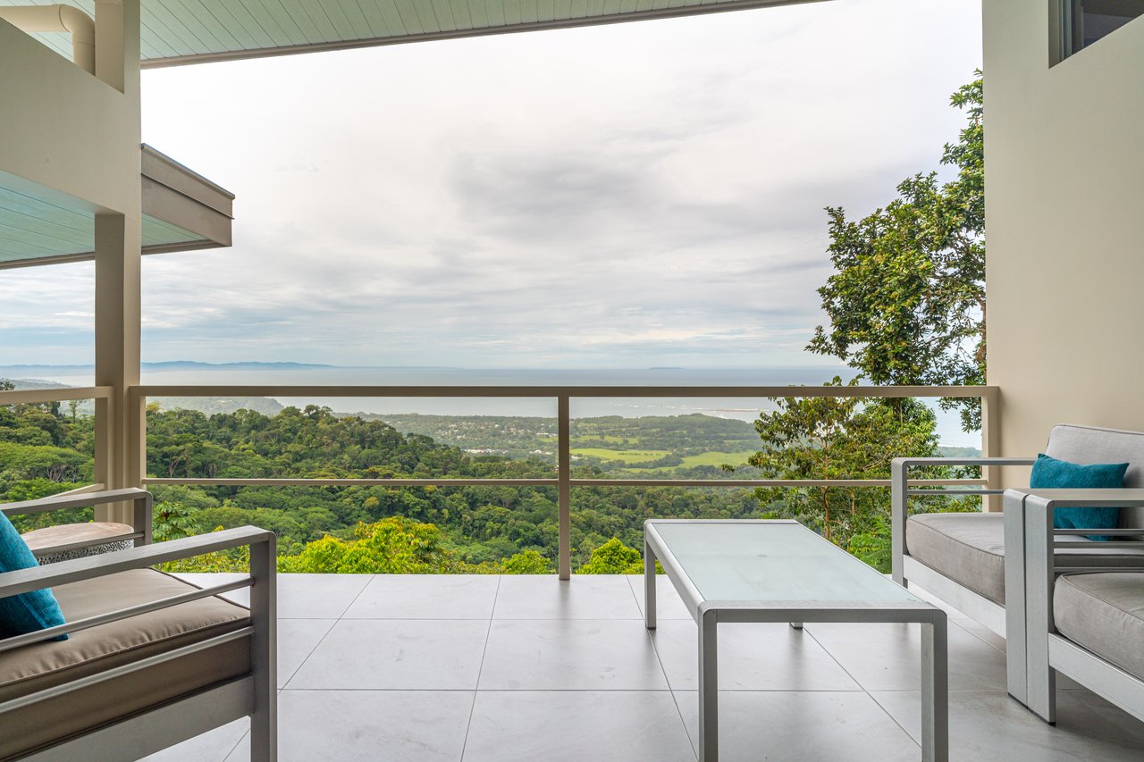 Villa Blü – An Elevated Oasis in Uvita, Jaw Dropping Views of the Whales Tail and Osa!