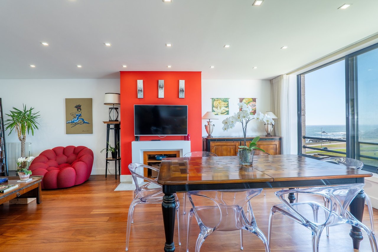 3-bedroom Sea View Duplex in Leça da Palmeira – Elegance, Space & Unmatched Location