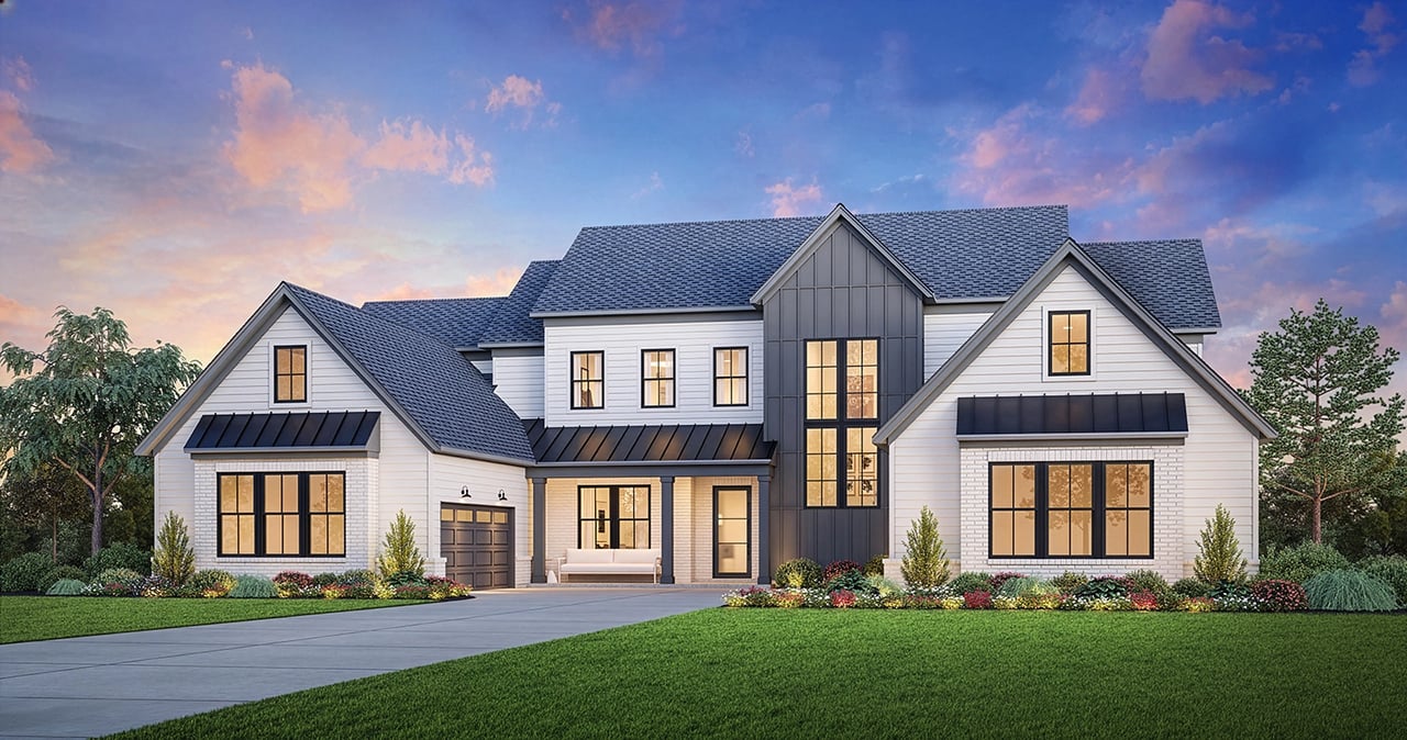 beautiful home rendering by Toll Brothers for Shinleaf Estates