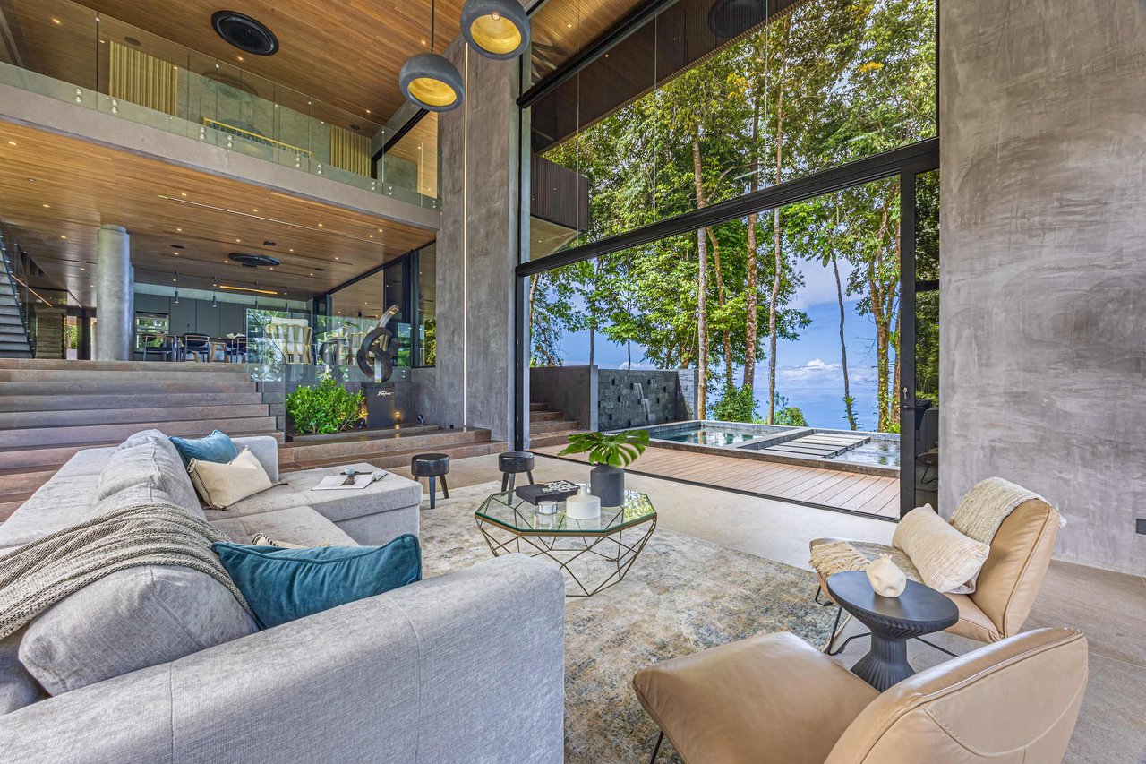 Villa Corazon de la Selva: Pristine Ocean View Luxury Home For Sale in Escaleras Costa Rica