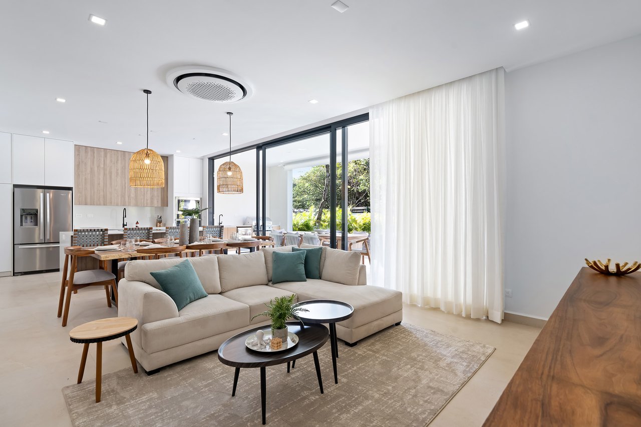 Villa Tropical Dawn | 4-Bedroom Modern Oasis in Bosques de Pinilla with Forest Views & Resort-Style Amenities