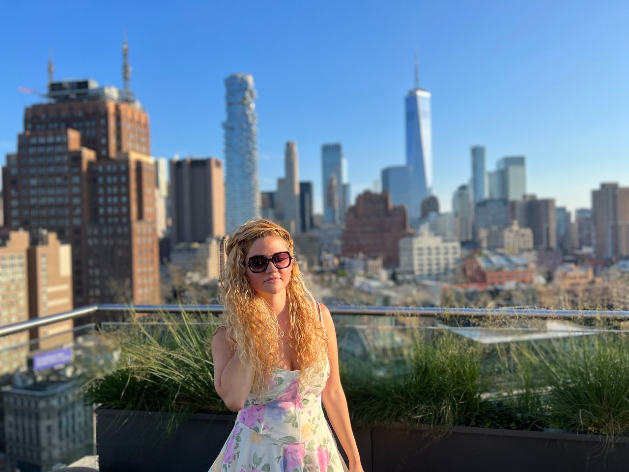 Rooftop en Nueva York con vista al skyline