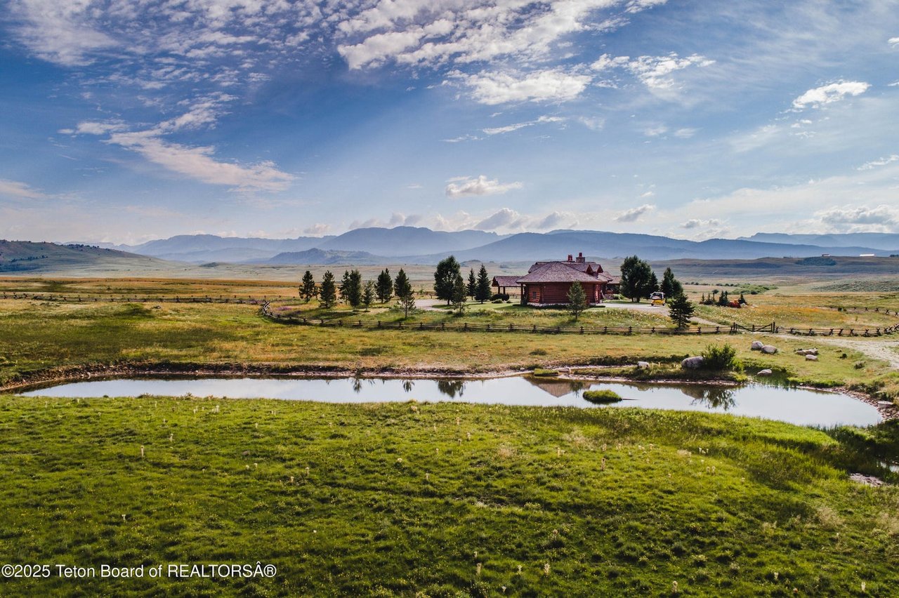 Aerial Shot of Cora Vista Ranch, a Luxury Horse Ranch for Sale in Wyoming