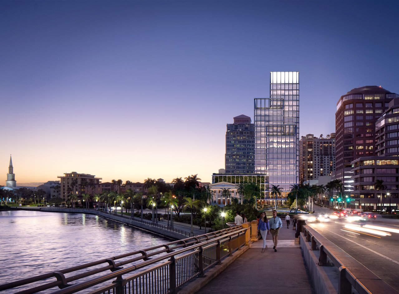 One Flagler office Complex downtown West Palm Beach overlooking intracoastal waterway 