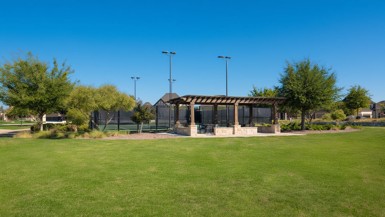Pickleball Courts are accessible to all residents in the Tribute and located within the Waterford Point section.