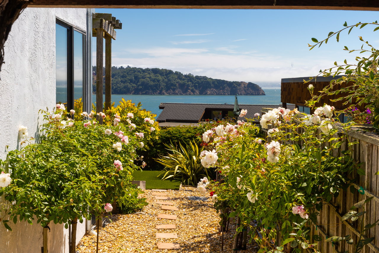 Picturesque Views of Angel Island and the Golden Gate Bridge