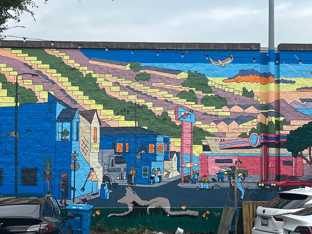 Murals in Portola