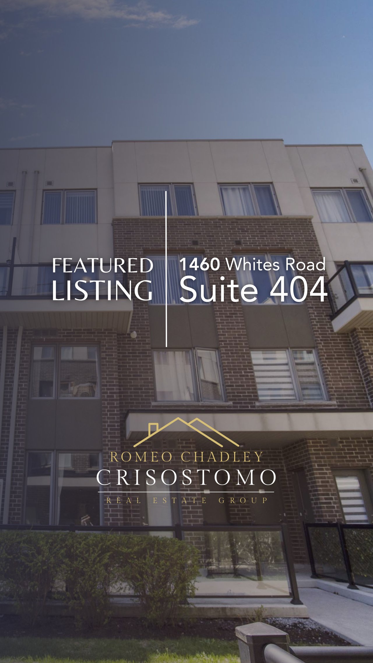 Just Listed FOR SALE: 1460 Whites Road, Suite 404, Pickering