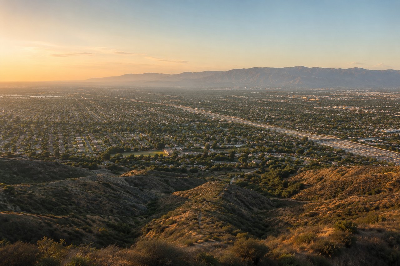 Aerial view of the San Fernando Valley with mountains in the distance - 2026 relocation guide for out-of-state buyers