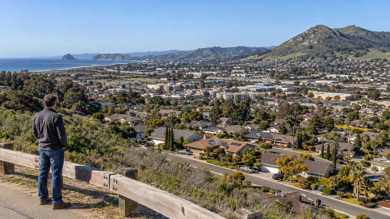 An investor studies the transition between residential neighborhoods and different community settings in San Luis Obispo County.