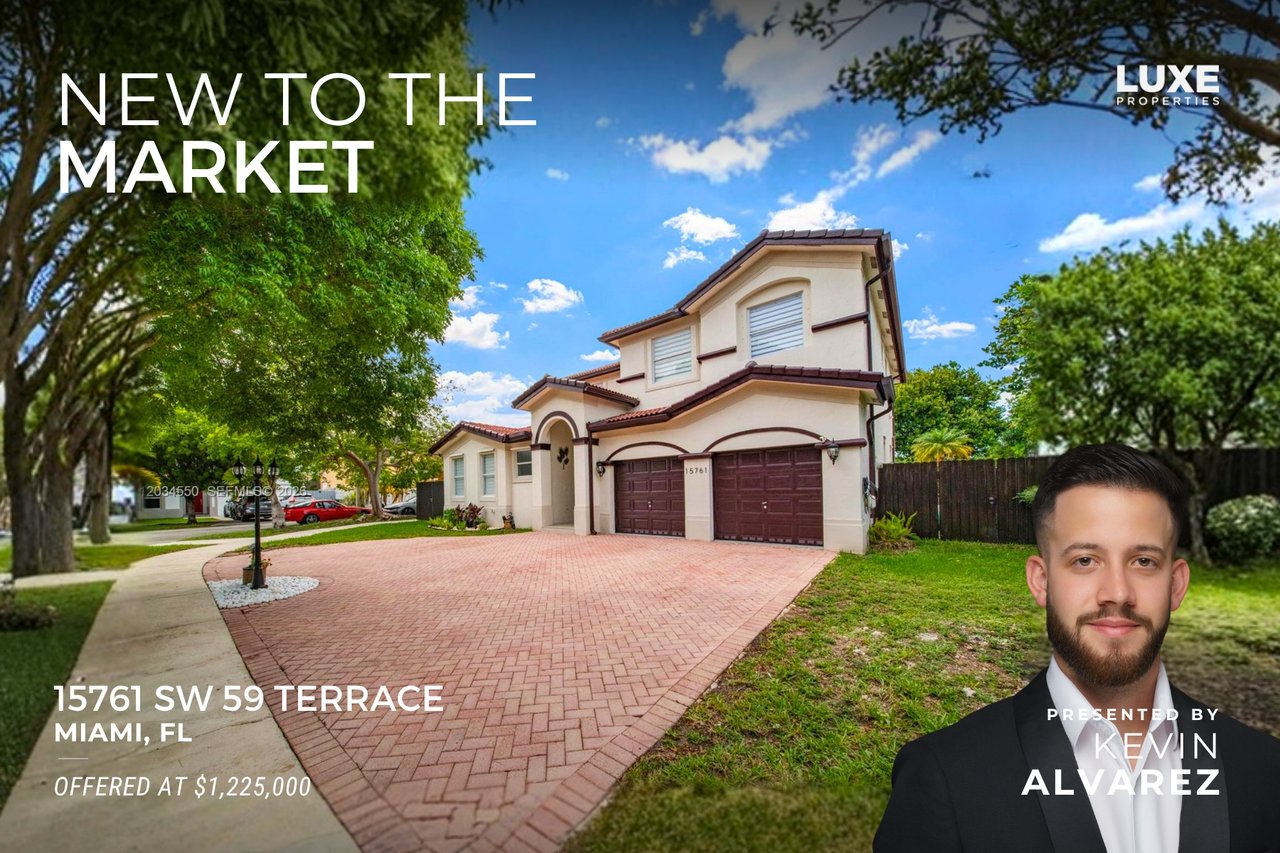 New To The Market: 15761 SW 59 Terrace, Miami, FL​​​ | Lakefront Pool Home For Sale in Miami