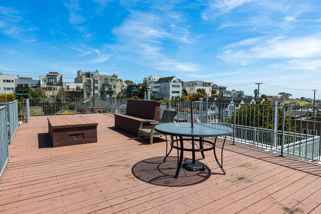 Three Levels with Roof Deck