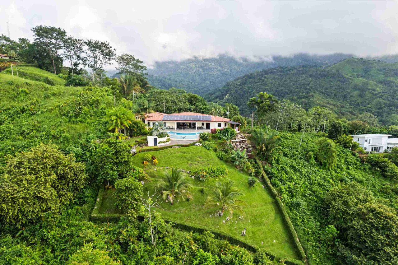 Luxurious Home with Great Outdoor Living Space and Incredible Panoramic Valley & Ocean Views in Chontales near Ojochal Costa Rica