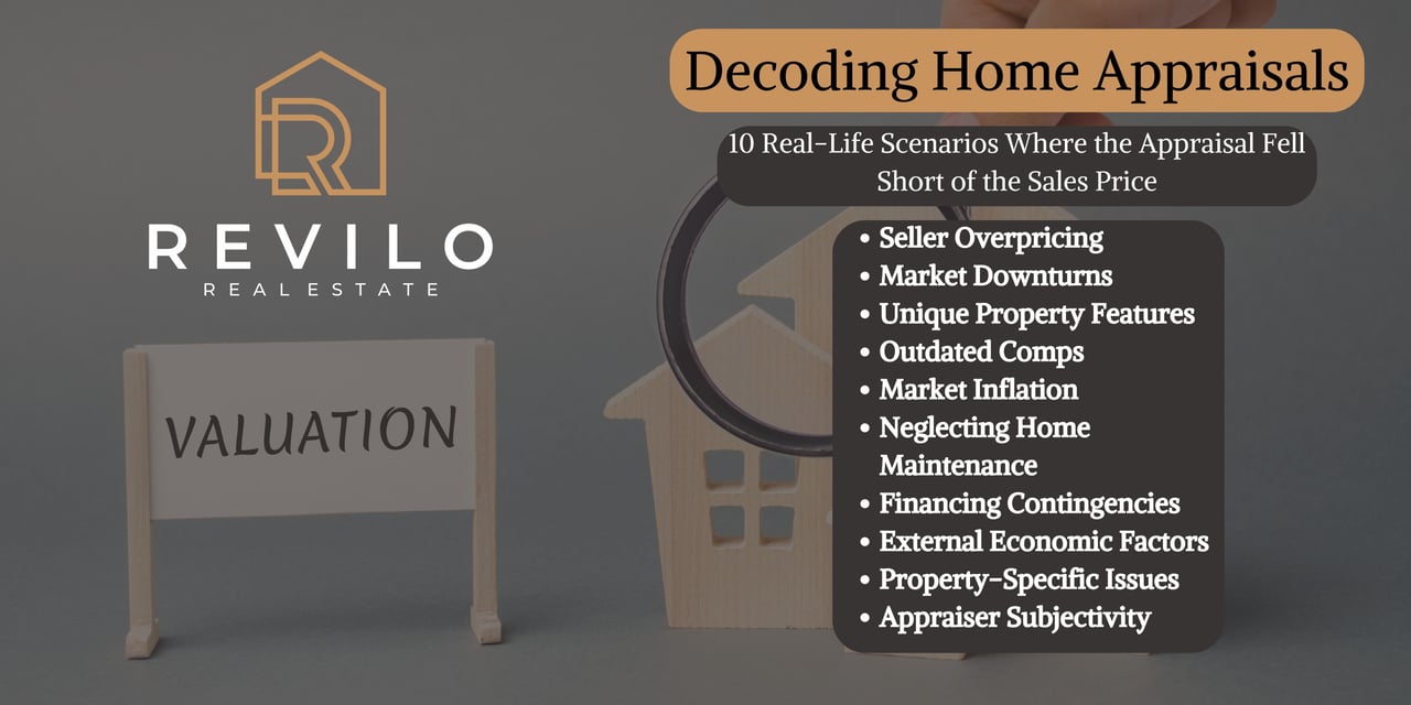 Decoding Home Appraisals: 10 Real-Life Scenarios Where the Appraisal Fell Short of the Sales Price