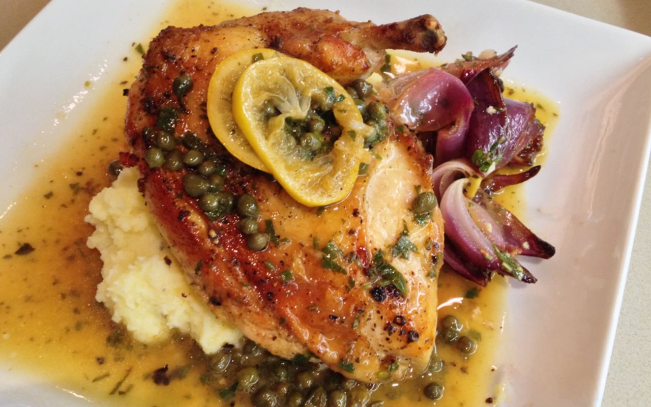 Roasted Chicken Piccata