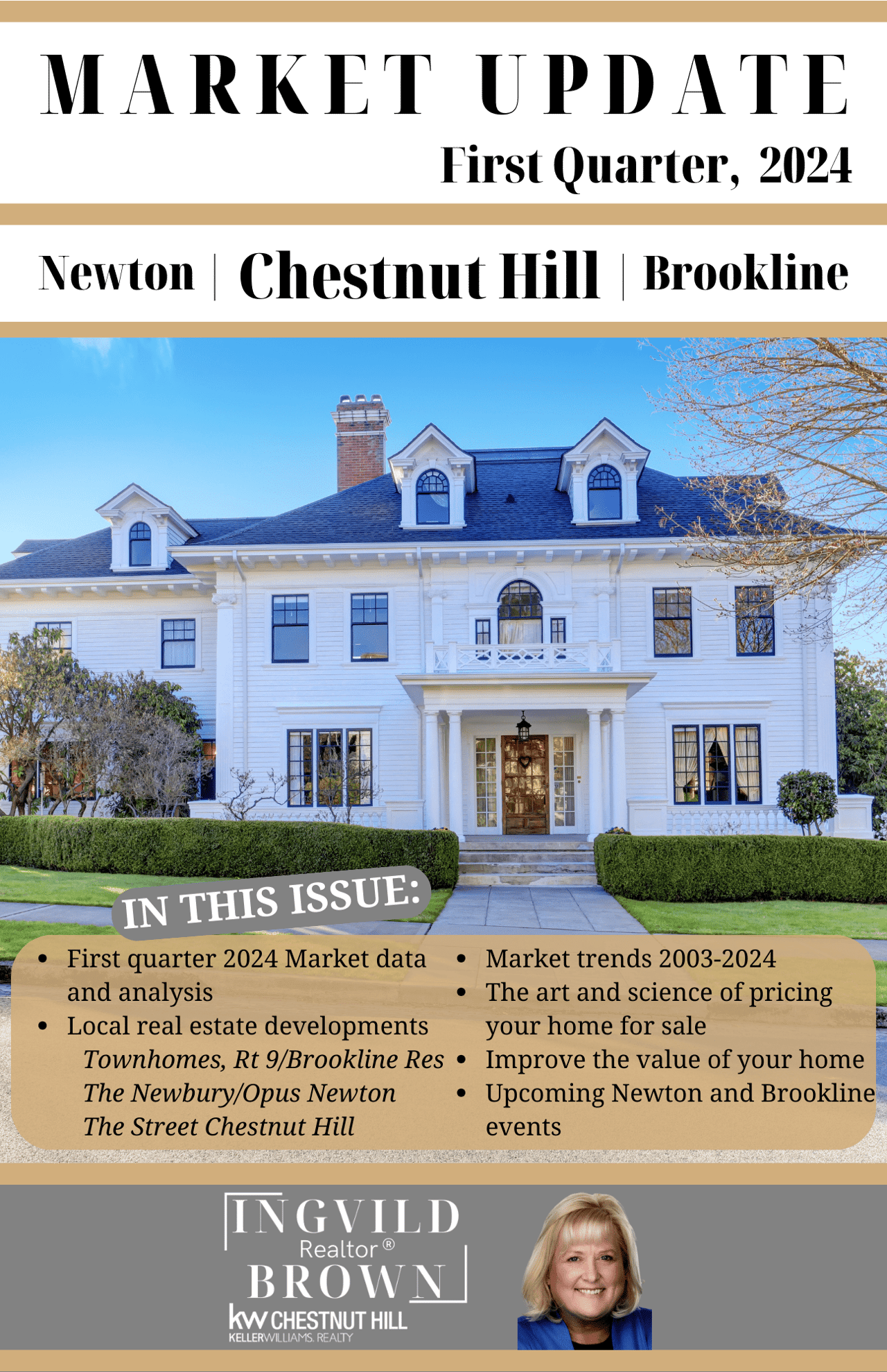 Market Update Brookline, Chestnut Hill, Newton, First quarter 2024 