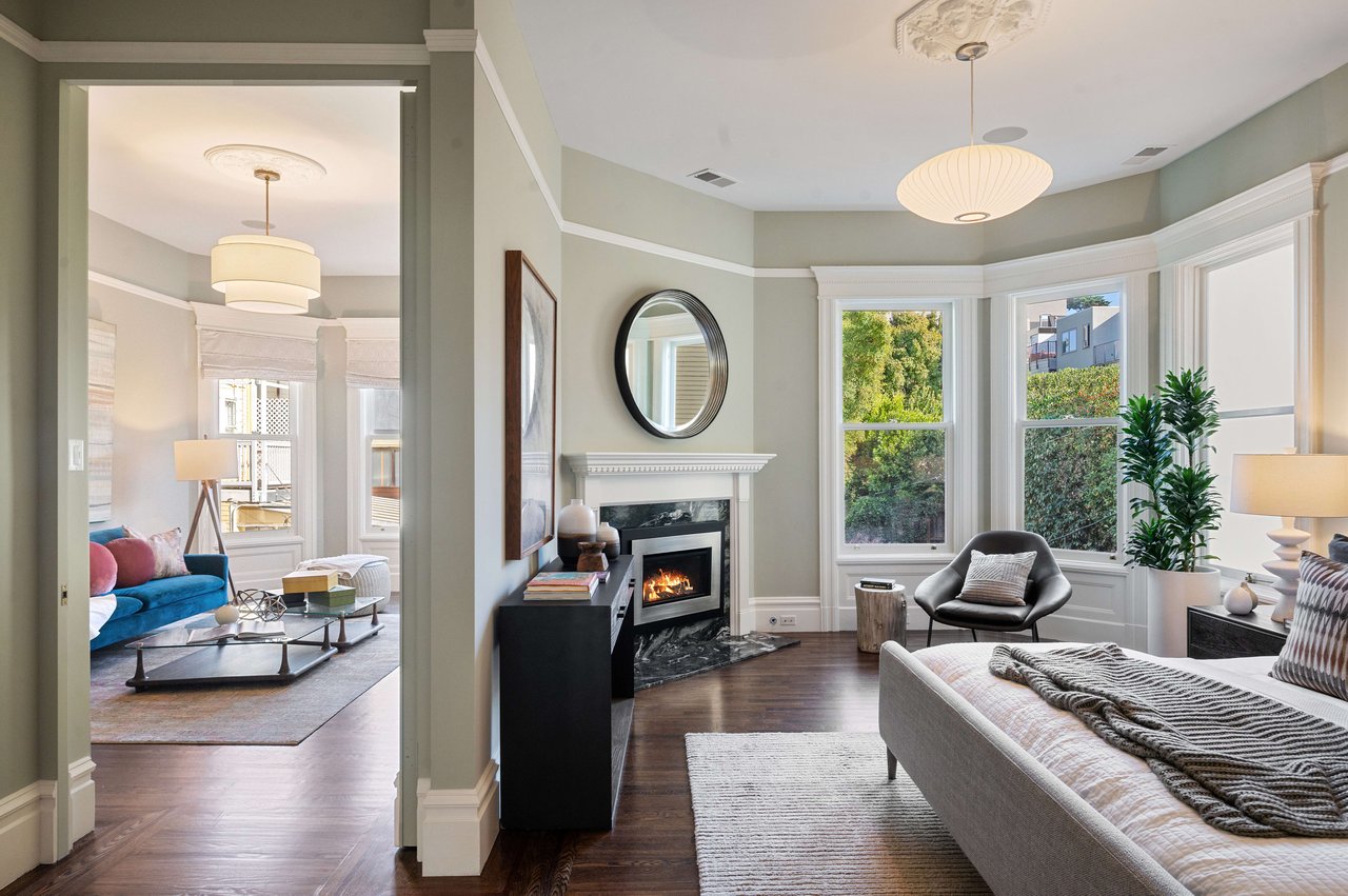 Grand Pacific Heights Home on a Coveted Flat Block between Lafayette & Alta Plaza Parks