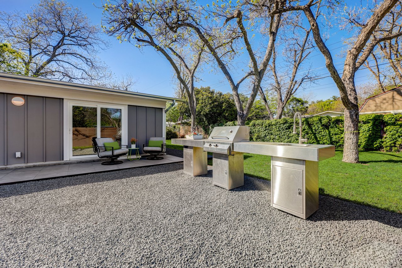 Stunning modern mid-century rebuilt home in the sought-after Delwood Heights near Mueller!