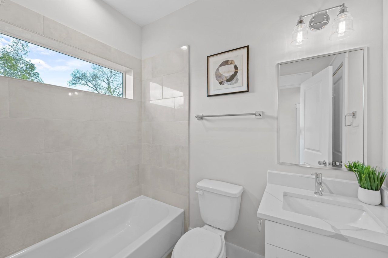 bathroom in a Donovan Heights model home 