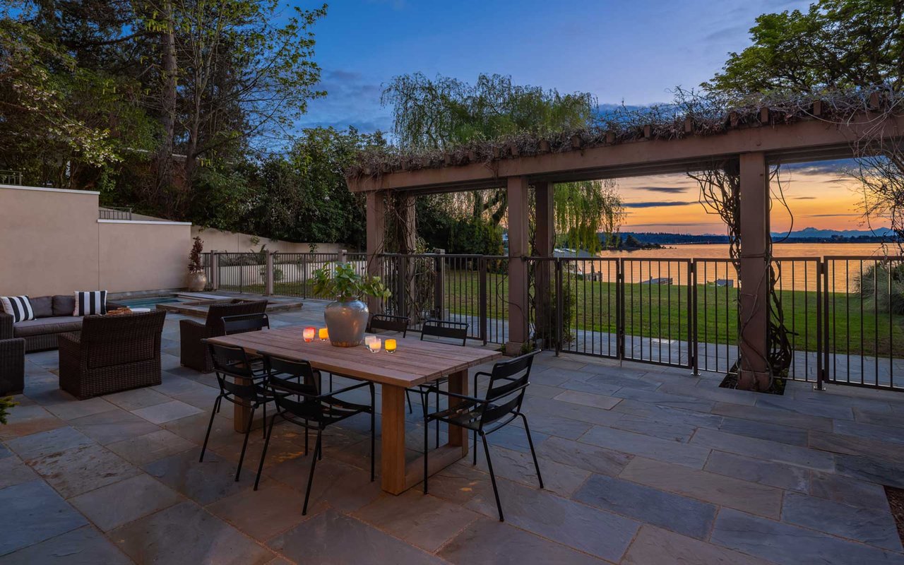 Timeless West-Facing Waterfront Estate on Treasured Hunts Point