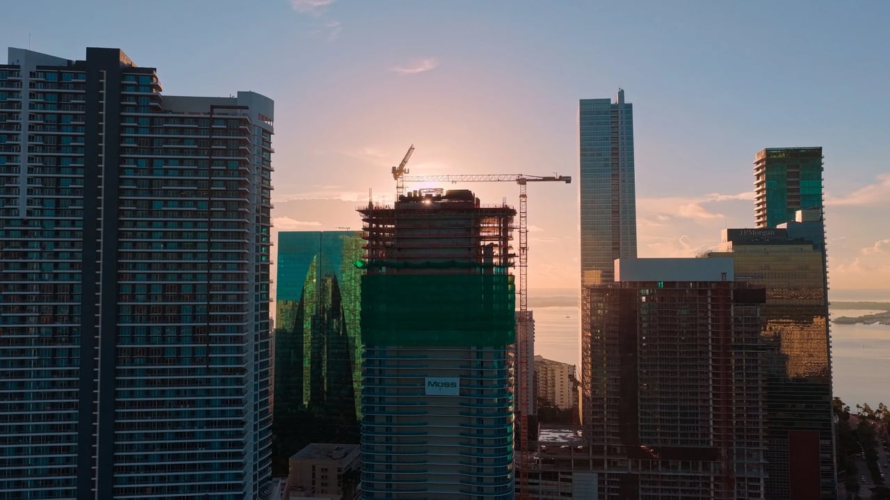 November 2025 | Cipriani Residences Miami, The Nearly 1,000-foot (300-meter) Supertall Tower in Brickell, Has Reached its Halfway Mark, Now Rising 44 Stories above the City