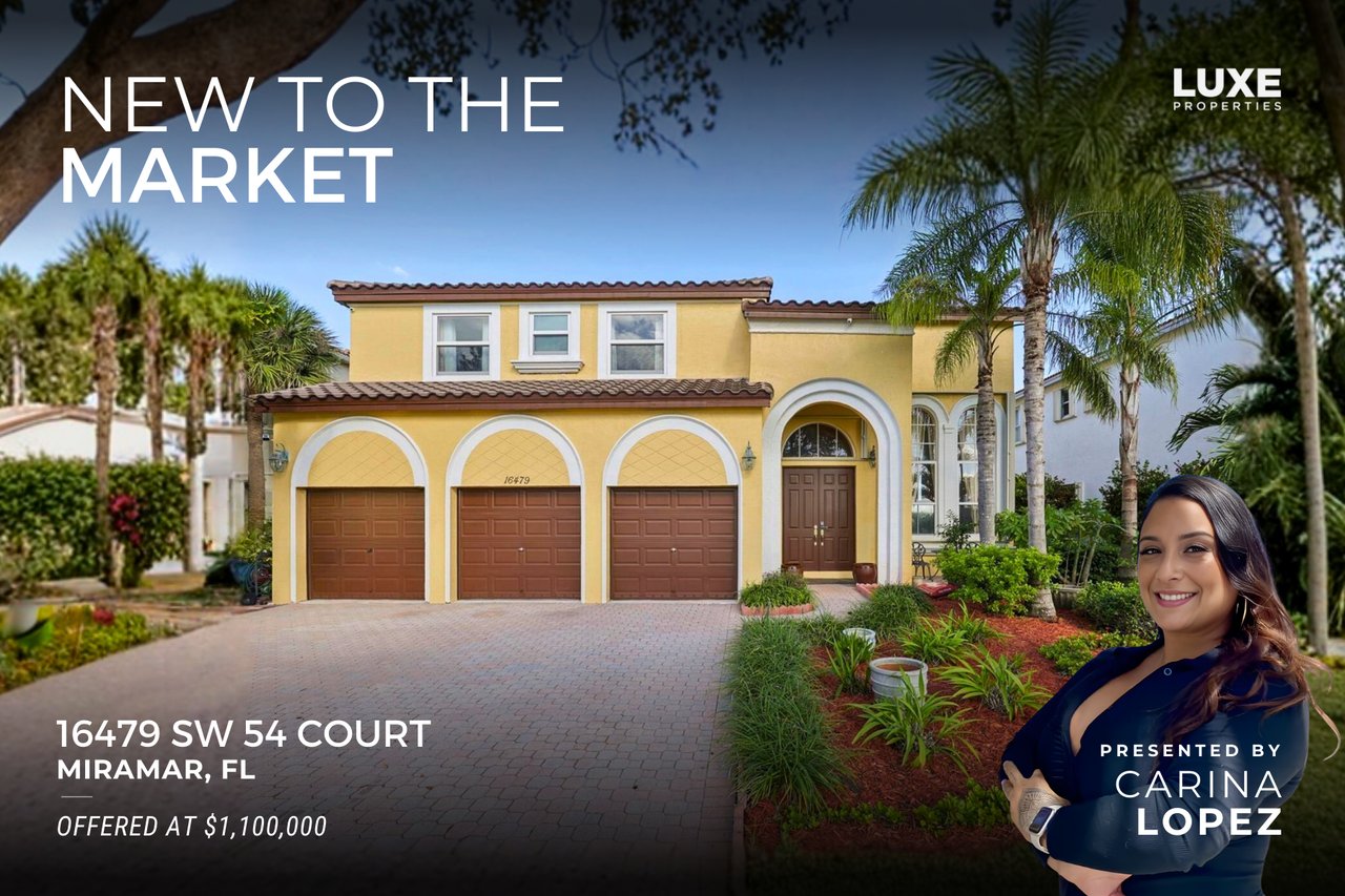 New To The Market: 16479 SW 54 Court, Miramar, FL | Gated Community Home For Sale