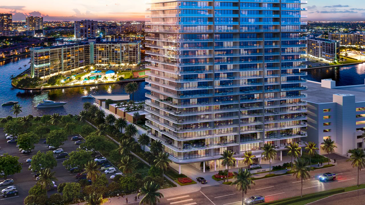 Icon Beach looking downtown