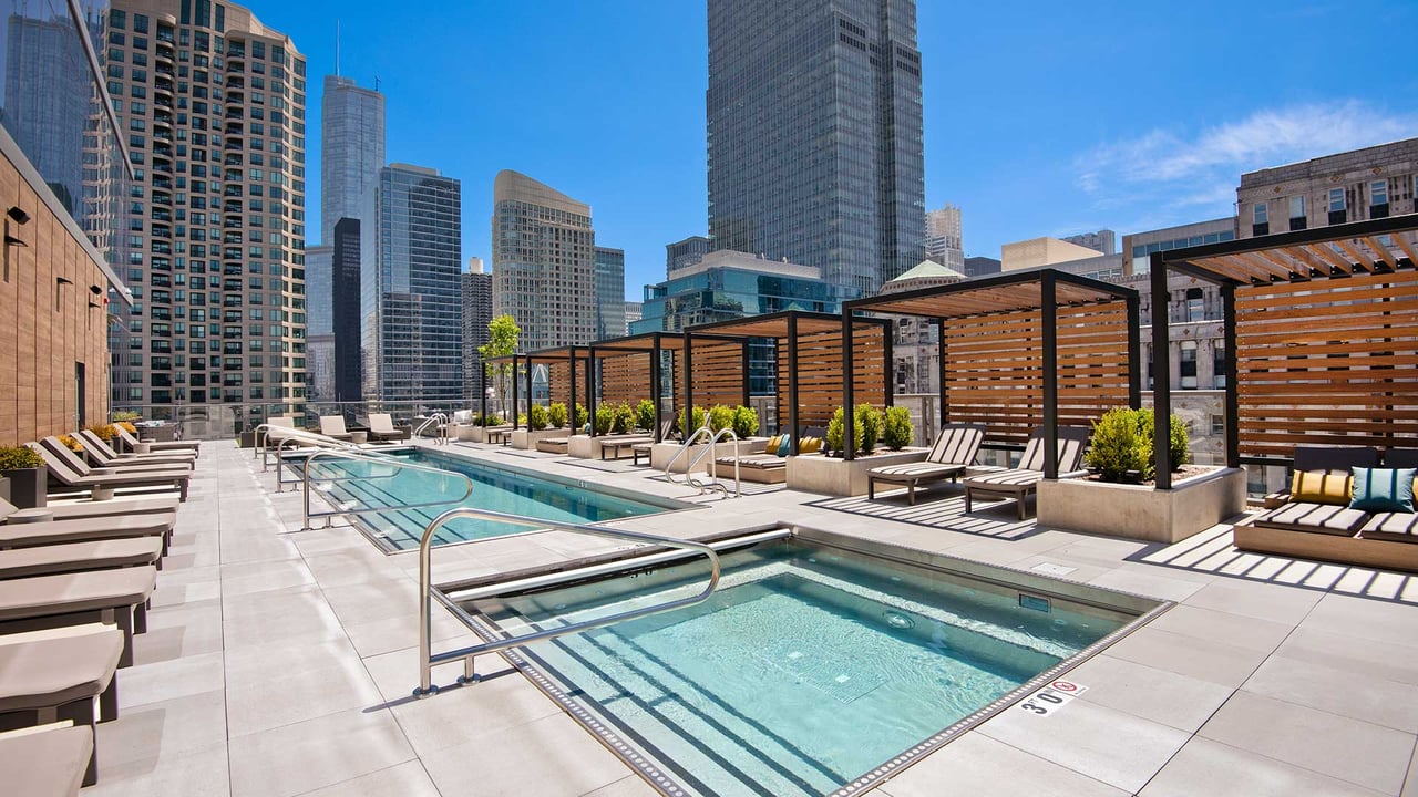 221 w Hubbard photos of building amenities - pool