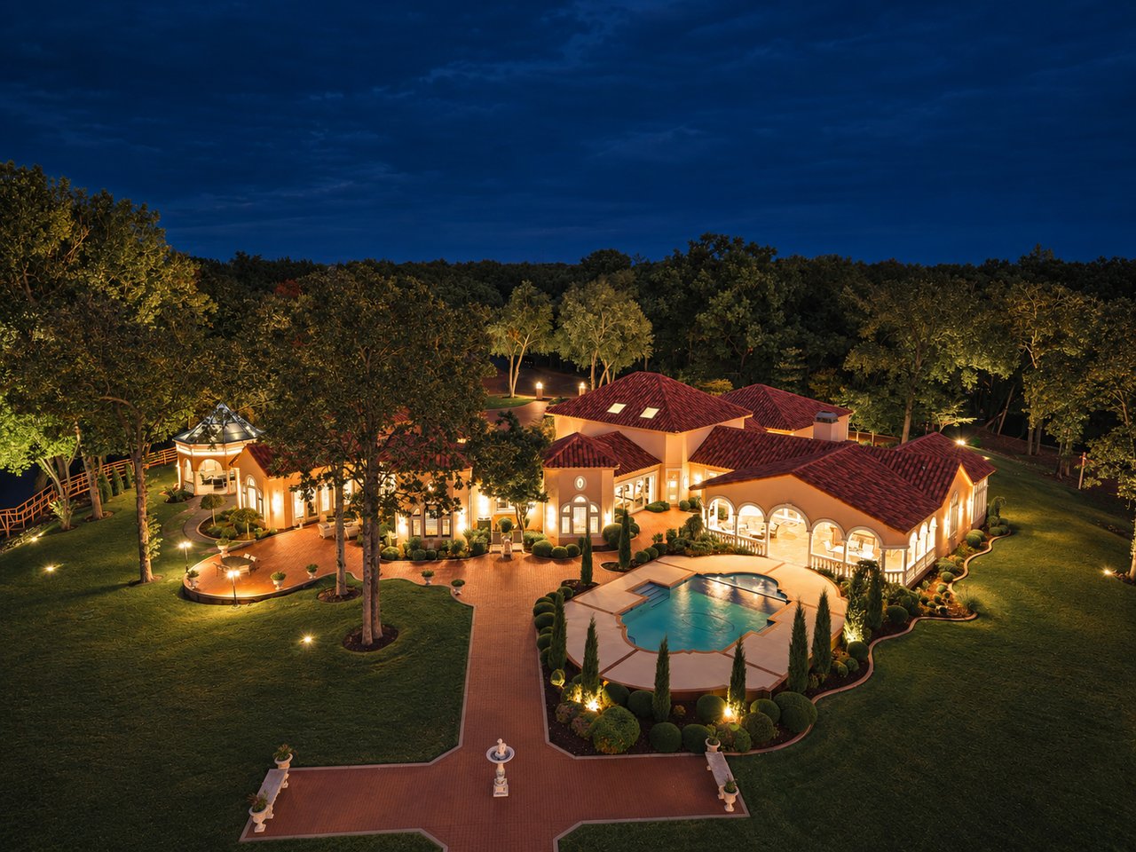 A Mediterranean Masterpiece on Grand Lake: Waterfront Living at 28910 S 593rd Road - Wyatt Poindexter - The Agency Grand Lake Oklahoma