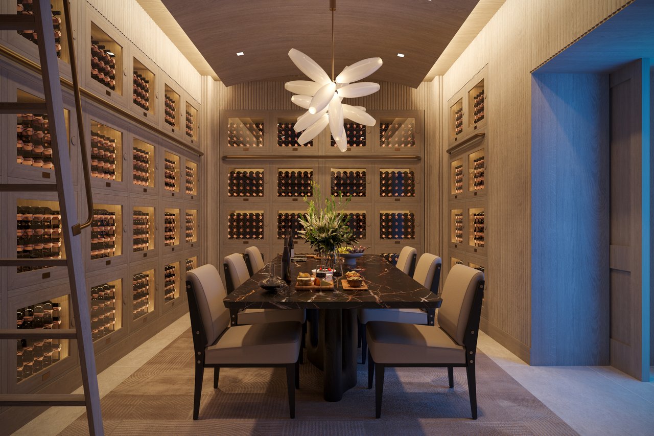 South Flagler House wine tasting room rendering in West Palm Beach.