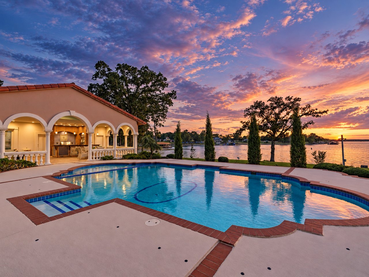 A Mediterranean Masterpiece on Grand Lake: Waterfront Living at 28910 S 593rd Road - Wyatt Poindexter - The Agency Grand Lake Oklahoma