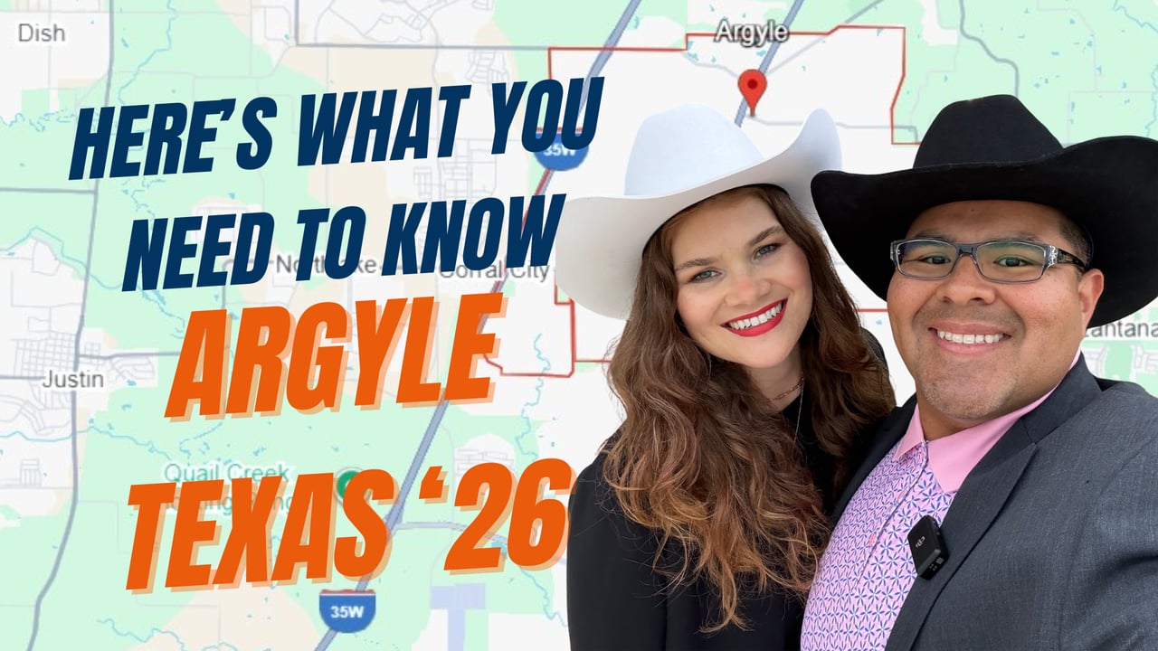Here's what you need to know about Argyle Texas in 2026 — Miranda Realty Team blog thumbnail covering major commercial developments including Baylor Scott & White, potential warehouse club, and the I-35W Alliance Corridor growth story