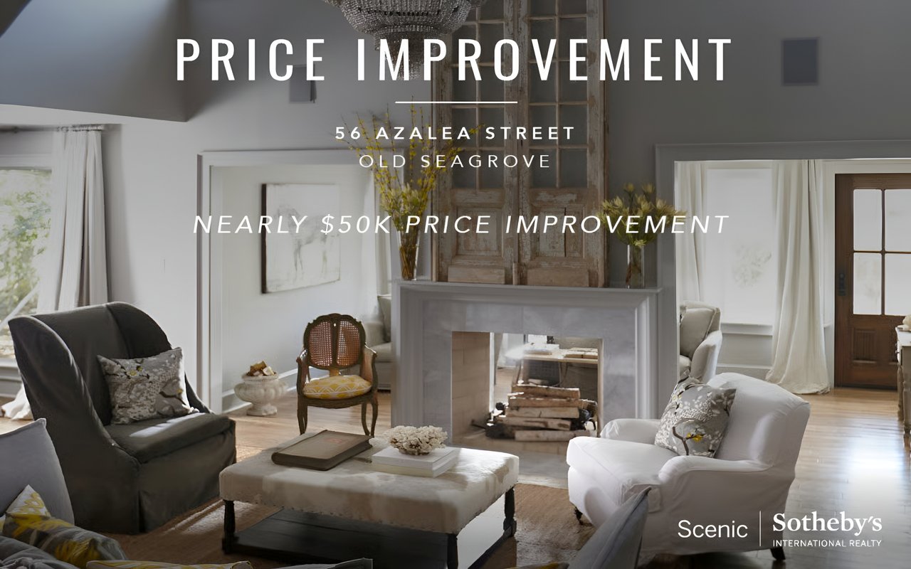 Designer Cottage in Old Seagrove with Large Price Improvement