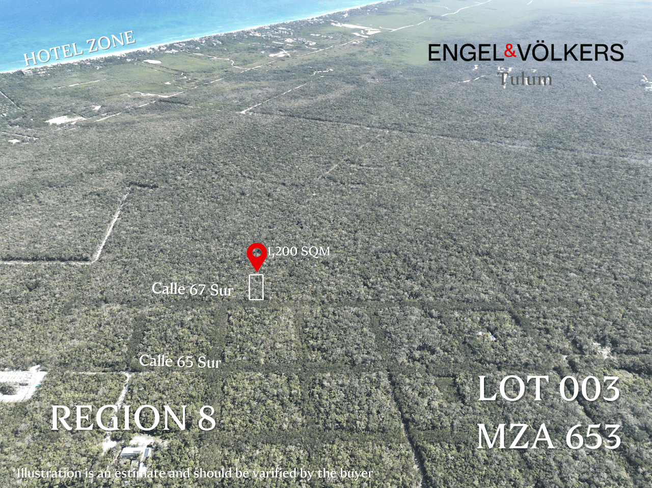 Region 8 Tulum Lot for Sale | PE/rs Zoning Near the Beach