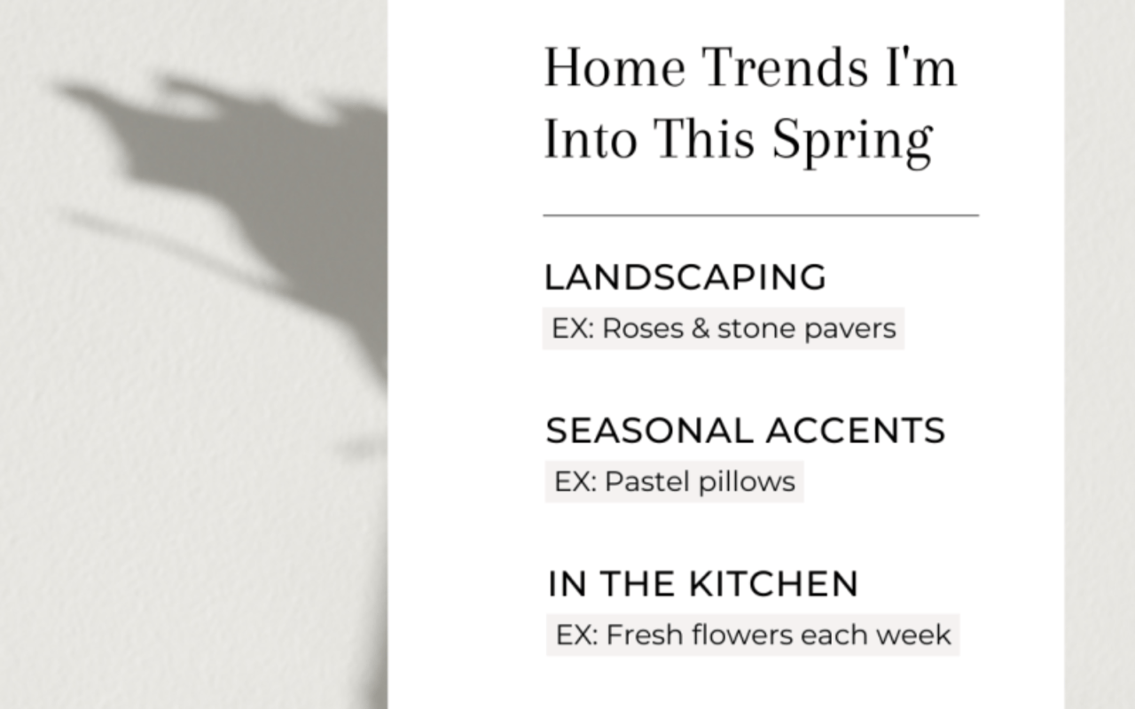 Spring Home Trends