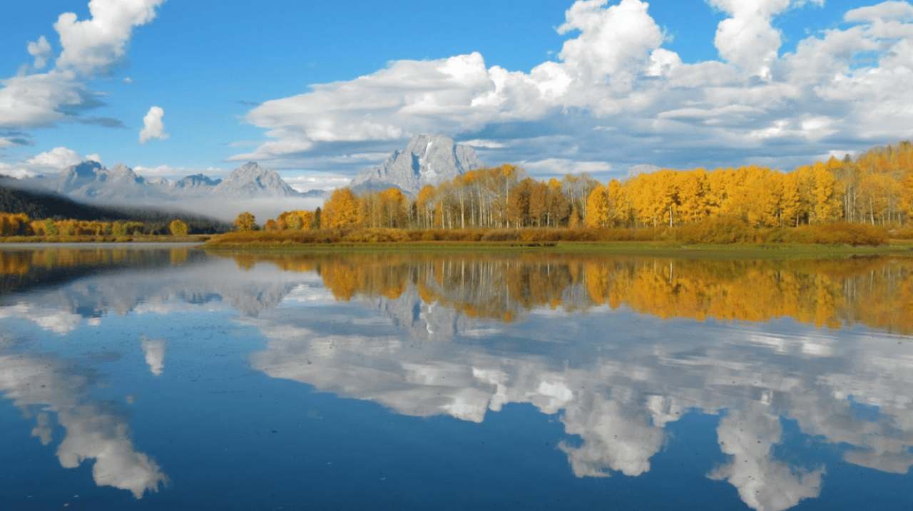 grand teton national park in the fall