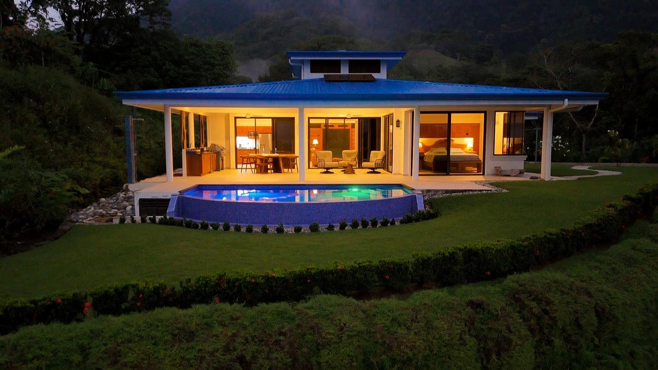 Private 2-Bed Hacienda with Ocean & Mountain Views, Pool & Development Potential in Ojochal
